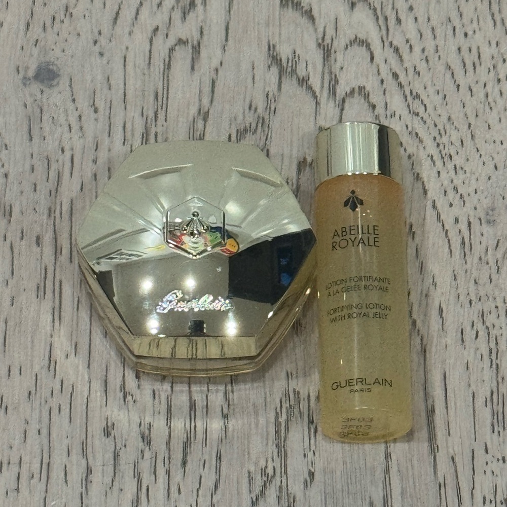Guerlain Abeille Royale Honey Treatment Day Cream + Fortifying Lotion BUNDLE 15m - Picture 2 of 5